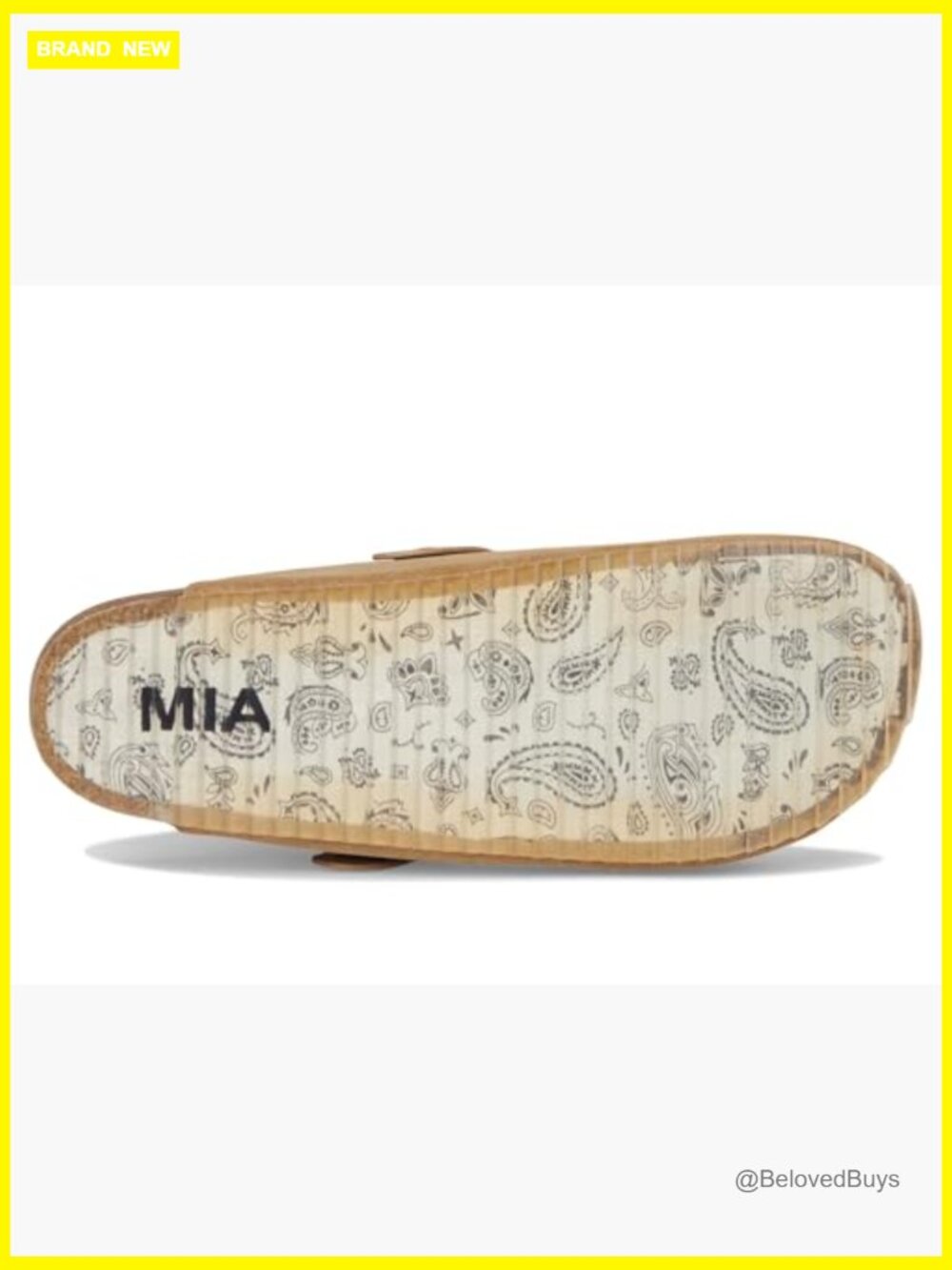 Faux Suede Cork Platform Mules with Buckle Detail - Picture 7 of 7